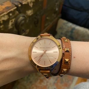 Michael Kors Studded Wrap Around Watch